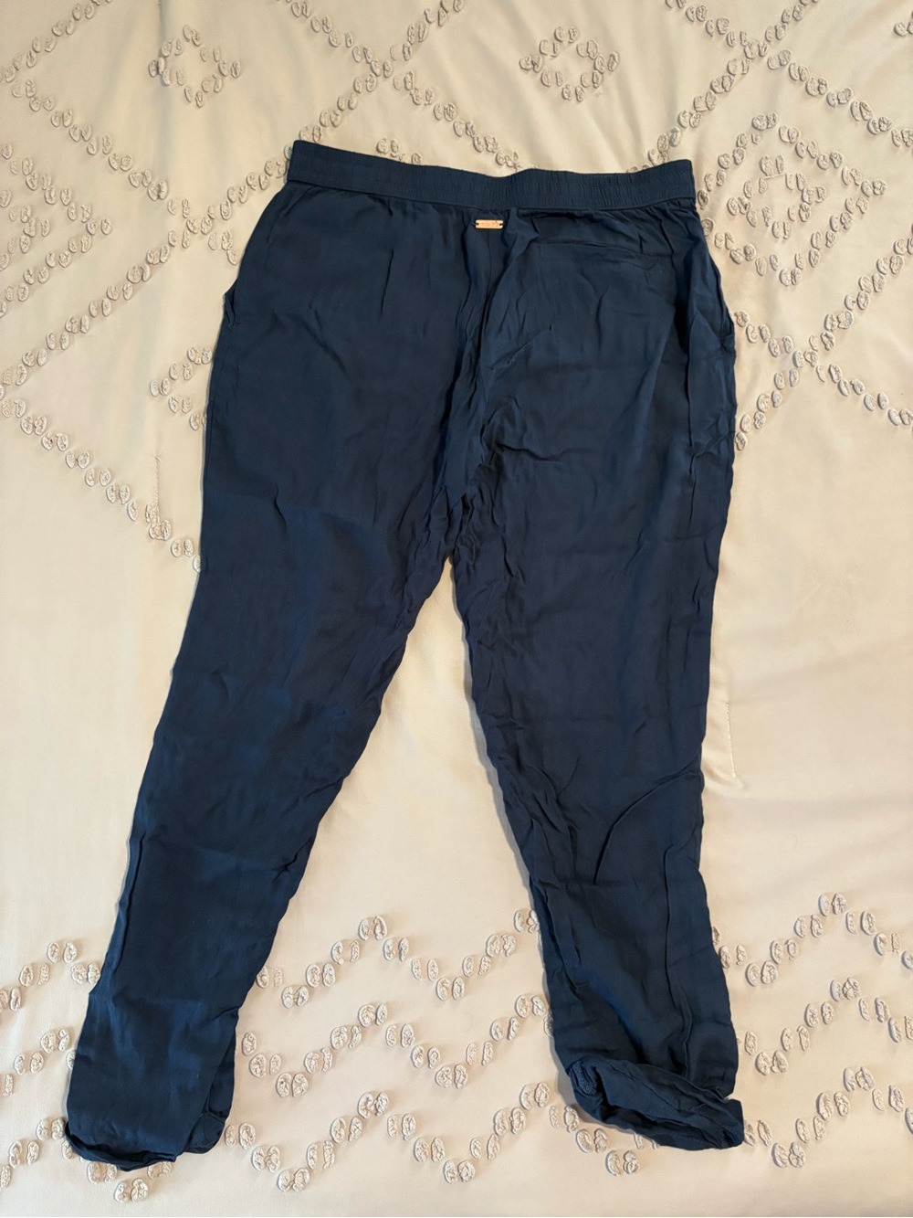 Salt Life Navy Drawstring Capris - Picture 2 of 5